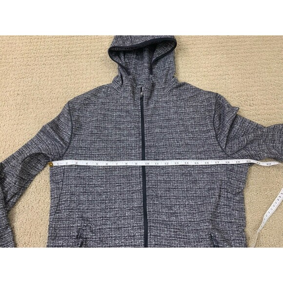 Lululemon Mens Surge Warm Full Zip Gray Hoodie Athletic Heathered Medium - Picture 11 of 12